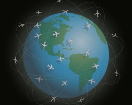 An environmental upside to coronavirus? Fewer planes are in the air.